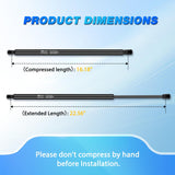 Rear Hatch Struts PM1052 for Toyota 4Runner 2010-2018, Tailgate Lift Supports Rear Door Shocks 23 Inch, 2PCS Set Rod