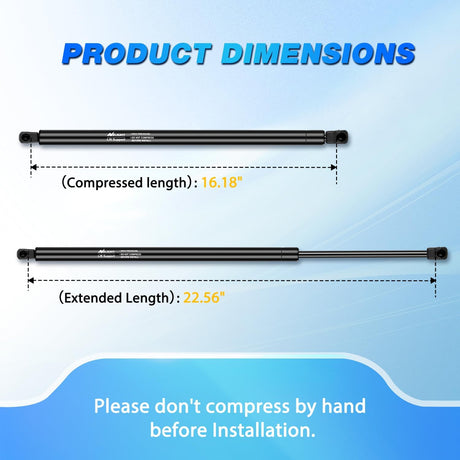 Rear Hatch Struts PM1052 for Toyota 4Runner 2010-2018, Tailgate Lift Supports Rear Door Shocks 23 Inch, 2PCS Set Rod
