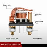 120A Starter Relay 4 Pin Split Relays Switch 12V Continuous Heavy Duty SPST High Current 4 Terminal Car Starter On Off Control for Automotive Car Truck RV Camper