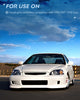 Headlight Assembly Headlight Assembly Black Case Amber Reflector Upgraded Clear Lens For 1996-1998 Honda Civic (Pair)