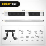 Running Boards for 2009-2018 Dodge Ram 1500 Quad Cab 2019-2024 ram 1500 Classic Body Quad Cab 2010-2024 Dodge ram 2500 3500 6 Inch Side Step Nerf Bars Stainless Stee