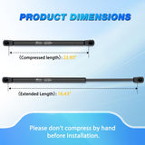 Rear Hatch Struts 6262 for 2002-2006 Cadillac Escalade, Tailgate Lift Supports Rear Door Shocks 24 Inch for 2000-2004 Chevy Suburban Tahoe, 2000-2004 GMC Yukon, 2PCS Set Rod