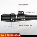 Turn Signal Switch Compatible with 2003 2004 2005 2006 Chevy Avalanche Suburban Tahoe 2003-2007 GMC Sierra Yukon 2003-2006 Cadillac Escalade Windshield Wiper Combination