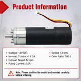 287298 RV in-Wall Slide-Out Motor for Lippert Schwintek 500:1 | Compatible with Lippert LCI Schwintek in Wall Slide System 500:1 High Torque Gear Ratio Motorhome for Travel Trailer Camper