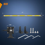 Slim LED Light Bar 50 Inch 130LED Single Row Spot Flood Combo Fog Lights Driving Work Roof Bumper Lamp Offroad Lighting for 4x4 Trucks SUV ATV UTV