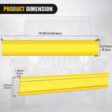 22 Inch Spot Flood Combo LED Light Bar Yellow Cover | Protective Durable Polycarbonate Lens, Waterproof Dustproof Scratch-Proof for Side-Mounted Bumper Off Road Driving Fog Lamp