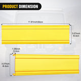 13.5 Inch Spot Flood Combo LED Light Bar Yellow Cover | Protective Durable Polycarbonate Lens, Waterproof Dustproof Scratch-Proof for Side-Mounted Bumper Off Road Driving Fog Lamp
