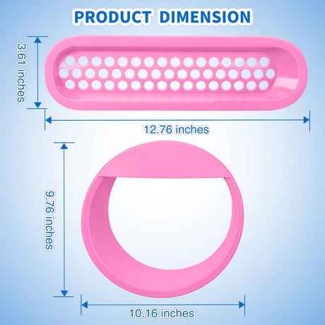 Grill Inserts fit for Jeep Wrangler Front Grille Mesh Inserts & Headlight Cover Set for JK JKU Unlimited Sports Sahara Freedom Rubicon 2007-2018 Clip-in Trim Exterior Accessories Pink 9 Pcs