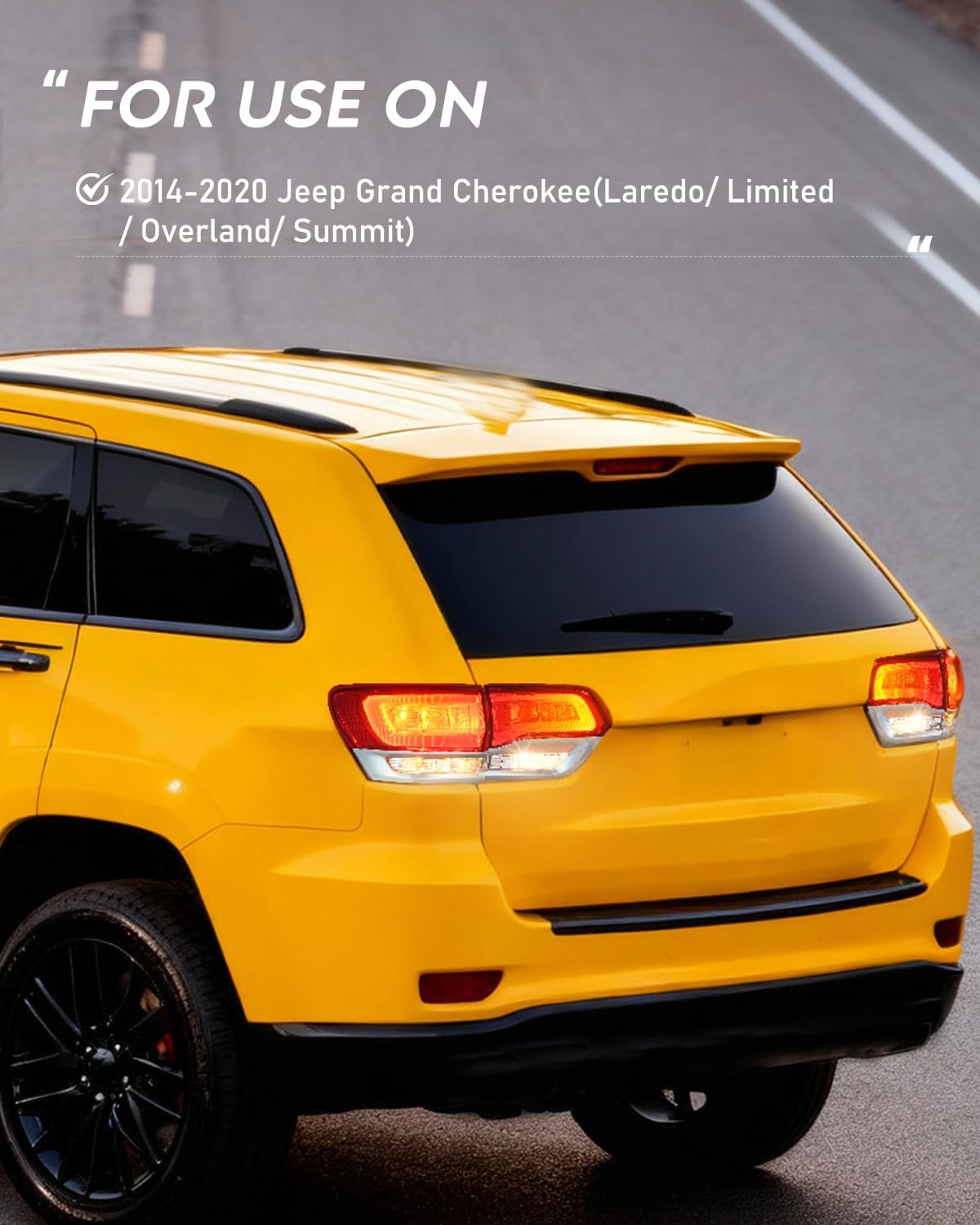 Taillight Assembly Compatible with 2014 2015 2016 2017 2018 2019 2020 Jeep Grand Cherokee Laredo/Limited/Overland/Summit Tail Lights Inner Driver Side w/Bulbs
