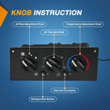 A/C Heater Climate Control Module Switch Compatible with 2002 2003 2004 2005 2006 Kenworth T800 W900 C500 T600A Truck Replacement Air Conditioning Panel