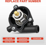 Thermostat Housing Assembly Compatible with Chevy Cruze 2011-2016 Sonic 2012-2020 Trax 2013-2021 Buick Encore 2013-2020 Engine Coolant Thermostat Housing for Car 902-808 25200455 55565336