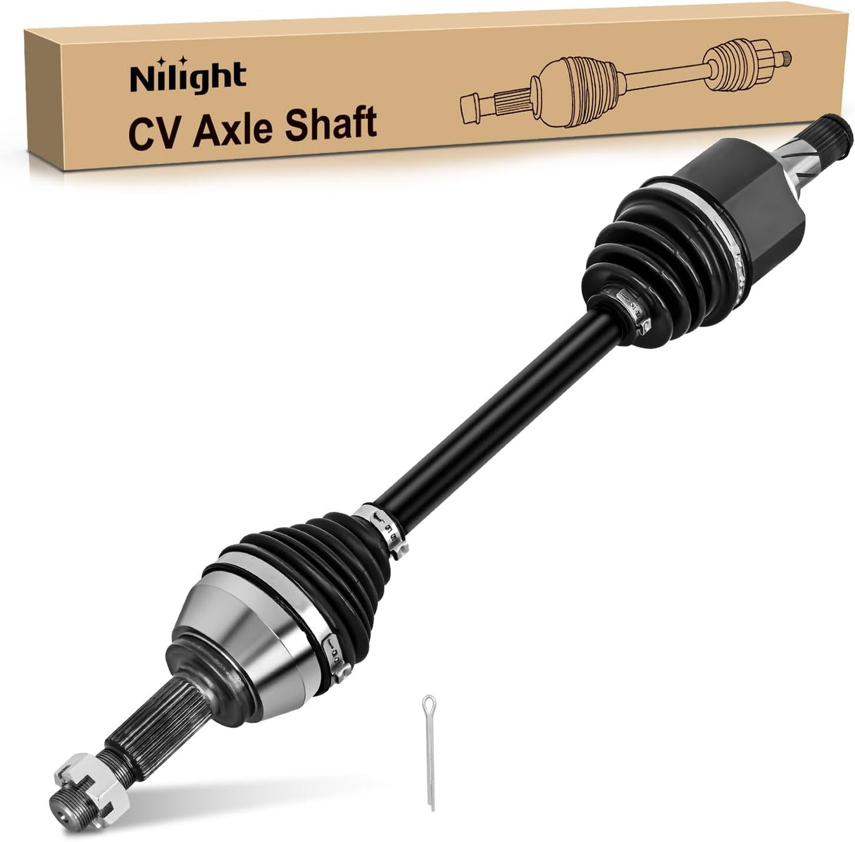 CV Axle Shaft Assembly Compatible with 2007 2008 2009 2010-2012 2013 Nissan Altima 2011-2013 Rogue 2014-2015 Rogue Select 2007-2012 Sentra Half-Shaft Assemblies Replacement Front Driver Side