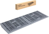 Modular Threshold Ramps, 2 Inch Rise Non‑Slip Interlocking Plastic Wheelchair Curb Doorway Ramp for Home Entry Indoor Outdoor, 2 Pack