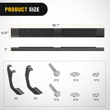 Running Boards for 2022 2023 2024 2025 2026 Toyota Tundra Crewmax Cab 4 Full Size Doors 6 Inch Side Step Nerf Bars Black
