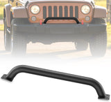 Front Brush Guard, Compatible with 2018-2025 Jeep Wrangler JL, 2019-2025 Gladiator JT, Steel Bar Grille Guard Fits Factory Rubicon Steel Bumper,3.12 inch Height to Clear Winch