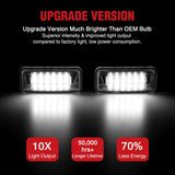 License Plate Lights Compatible with 2012 2013 2014 2015 2016 2017 2018 2019 2020 TOYOTA 86 with Black housing 6000K White 2PCS Pack