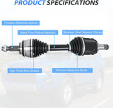 CV Axle Shaft Assembly | Compatible with 2003-2009 Lexus GX470 2010-2022 GX460 2003-2022 Toyota 4Runner Half-Shaft Front Driver or Passenger Side