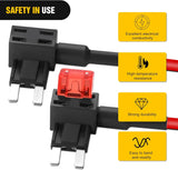 Fuse Adapter Fuses Holder TIPM Bypass 14AWG Wire 20 AMP Repair Fuel Pump Relay Cable Compatible with Dodge Ram 1500 2500 3500 Chrysler Jeep VW 2007-2016 Replace CBWPR091AA