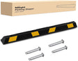 79 Inch Heavy Duty Rubber Parking Curb, Extra-Long Driveway Garage Parking Stopper Block Aid for Large Vehicles, Trucks, and SUVs