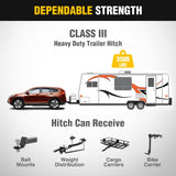 Class 3 Trailer Hitch Fits Honda Honda CR-V 2012 2013 2014 2015 2016, 2 inch Hitch Receiver Multi-Fit Hitch to Receive Ball Mount Cargo Carrier Bike Rack Tow Hook