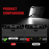 License Plate Lights Compatible with 2004 2005 2006 2007 2008 2009 2010 2011 2012 Chevy Colorado GMC Canyon with Black housing 6000K White 2PCS Pack