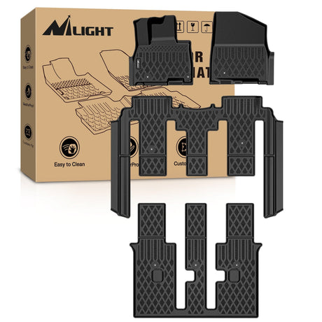 Nilight 2025 2026 Kia Carnival Hybrid 8 Seat TPE Floor Mats