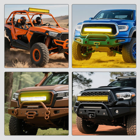 Nilight 20 inch  Amber Yellow Light Bar Cover