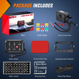 6Gang Multifunction Red Rocker Switch Panel System Nilight