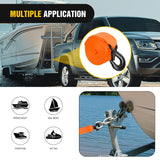 Nilight Boat Trailer Winch Strap 2 x 20Inch With Steel Hook 500 LBS Break Strength Winch Strap For Pontoon, Jet Ski, Fishing Boat