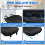 Nilight Car Seat Cushion Cover Black Leather Front Seats Waterproof Anti-Slip with Storage Bag Wraps Bottom Fits Cars Sedan Van SUV Truck