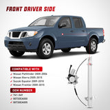 Nilight Front Passenger Window Regulator with Motor, Compatible with Nissan Frontier 2005 2006 2007 2008 2009 2010 2011 2012 2013 2014 2015, Power Window Lift Motor Assembly, 741-349