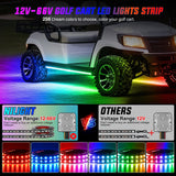 Nilight 2Pcs Golf Cart Underglow Light Kit for EZGO Yamaha Club Car
