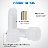 Nilight 300PCS CE1 Closed End Crimp Terminal 22-16 Gauge Nylon Insulated Closed End Wire Cap Wire Connectors Crimp Cap Terminals Connectors for Automotive Car Truck Boats Marine Electrical Wiring