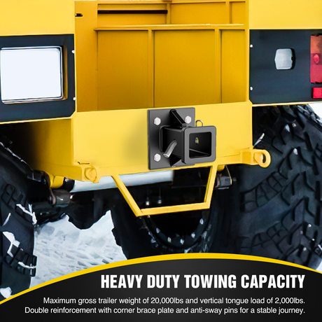 Nilight Bolt-On Receiver Tube Adapter 2 Inch Openning Bumper Trailer Hitch Receiver Universal Towever Hitch Extender Hitch Accessories for Tractor Lawn Mower Utility Trailer, 2 Years Warranty