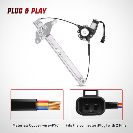 Window Regulator 2006 2007 2008 2009 2010 2011 2012 2013 Chevrolet Impala 2014 2015 2016 Impala Limited Front Passenger Side Power Window Regulator