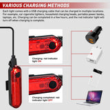 Marine Boat Navigation Light 4PCS Red Green Port Starboard White Stern Lights Four Mode Waterproof Rechargeable Warning Safety Lamp for Skeeter Yacht Pontoon Trailer Truck Bike Backpack Helmet