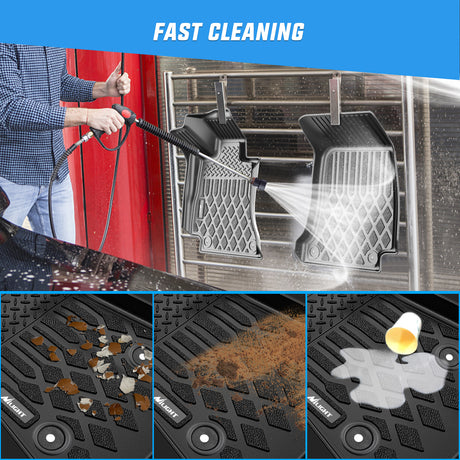 Floor Mat TPE Floor Mats for Mercedes Benz E-Class E300 E320 E350 E400 E550 E63 2017 2018 2019 2020 2021 2022 2023 All Weather Custom Fit Heavy Duty Floor Liners