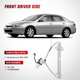 Nilight Power Window Regulator with Motor Assembly Replacement for Honda Accord 2003 2004 2005 2006 2007, Front Driver Side, 741-306