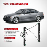 Nilight 741-485 Power Window Regulator/Motor Front Passenger Side Compatible with BMW E46 325i 328i 330i 1999 2000 2001 2002 2003 2004 2005 Sedan