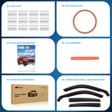 Rain Guards Rain Guards for Honda Civic Hatchback HB LX Sport Touring EX-L 2022 2023 2024 Window Deflectors, Vent Window Visors-4pcs