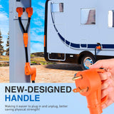 Nilight RV Y Splitter Adapter Cord 30 Amp to 50 Amp TT-30P Male Plug to 14-50R Female Receptacle Heavy Duty Electrical STW Wire Waterproof Cord for RV Camper Van Trailer