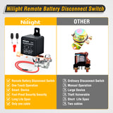 Remote Battery Disconnect Switch 12V 200A Car Anti-Theft Kill Switches Upgrade Prevent Power Drain with Wireless Remote Control Relay Fobs for Auto Truck RV Boat