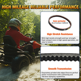 725 Go Kart Drive Belt Fit for Hammerhead 80T Mudhead 208R 14704 Trailmaster Mid Karts MB200 XRX Mud Head Go Kart 6.5HP Engine 30 Series Torque Converter Belt Replacement 9.100.018-725, 2 Pack