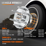 Nilight Front Wheel Bearing Hubs Assembly for GMC Chevy Silverado Sierra Avalanche 1999 2000 2001 2002 2003 2004 2005 2006, Yukon XL Suburban 1500 Tahoe Cadillac Escalade with 6-Lug, OEM 515036