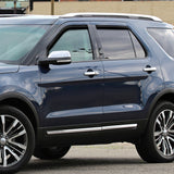 Rain Guards In Channel Window Deflectors for Ford Explorer 2011 2012 2013 2014 2015 2016 2017 2018 2019 Vent Window Visors,Rain Guards-4PCS