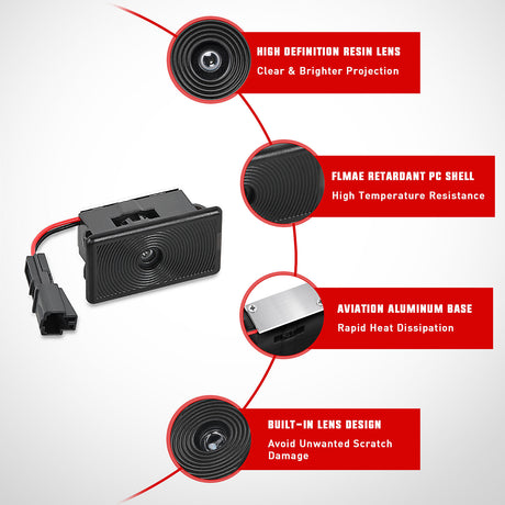 Nilight Door Projector Puddle Lights Compatible with Tesla Model 3/Y/S/X, Welcome Courtesy Step Door Interior Lamps Super Bright, 2-Pack