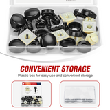 Nilight License Plate Screw Kit for Fastening Front and Back License Plates on Cars, Suvs, and Trucks Black Zinc Plated Rust-Proof and Anti-Rattle License Plate Bolts (Set of 8)