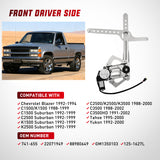 741-655 Window Regulator/Motor Front Driver Side Compatible with 1988-2002 Chevrolet Blazer C1500 C2500 C3500 K1500 K2500 K3500 Tahoe GMC Yukon 1996 1997 1998 1999 2000 2001 2002