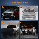 Nilight 144 LED Strobe Traffic Advisor Light Bar Red with Controller 2 in 1 Automotive Emergency Warning Flashing Police Windshield Lights Bars for Cars Tow Plow Trucks Construction Vehicles