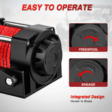 3500 lb ATV/UTV Electric Winch Kit With Synthetic Winch Rope Nilight